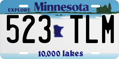 MN license plate 523TLM