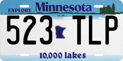 MN license plate 523TLP