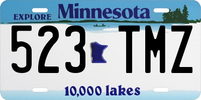 MN license plate 523TMZ