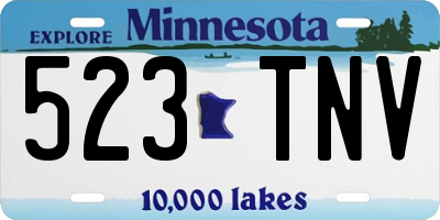 MN license plate 523TNV