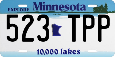 MN license plate 523TPP