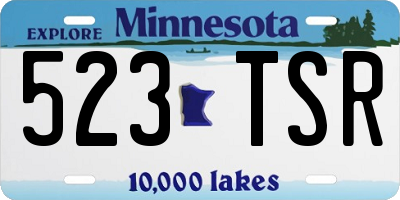 MN license plate 523TSR
