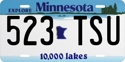 MN license plate 523TSU