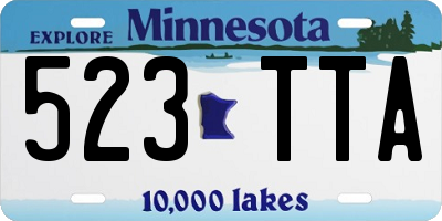 MN license plate 523TTA