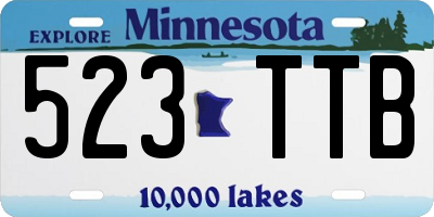 MN license plate 523TTB