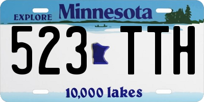 MN license plate 523TTH