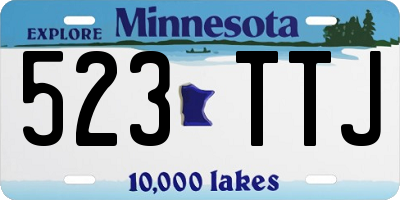 MN license plate 523TTJ
