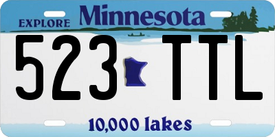 MN license plate 523TTL