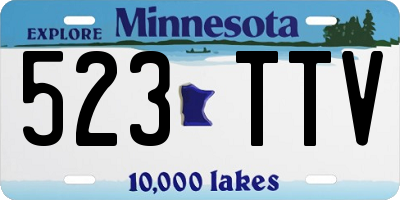 MN license plate 523TTV