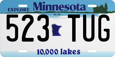 MN license plate 523TUG