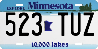 MN license plate 523TUZ