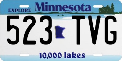 MN license plate 523TVG