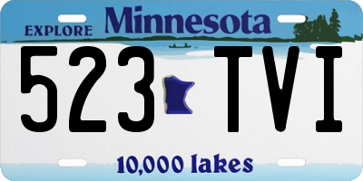 MN license plate 523TVI