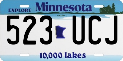 MN license plate 523UCJ