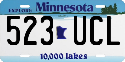 MN license plate 523UCL