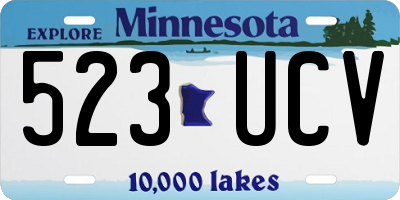 MN license plate 523UCV