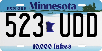 MN license plate 523UDD