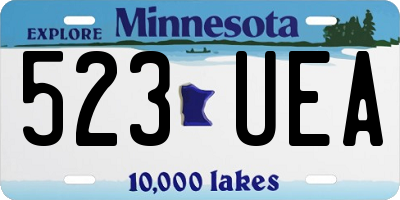 MN license plate 523UEA