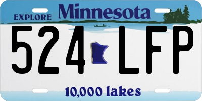 MN license plate 524LFP
