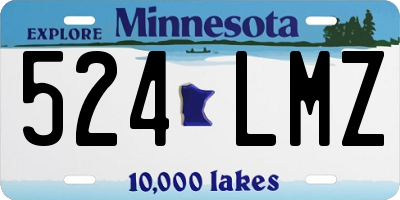 MN license plate 524LMZ