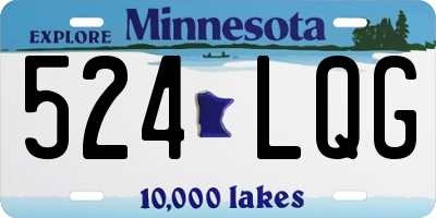 MN license plate 524LQG