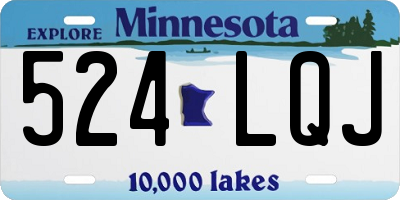 MN license plate 524LQJ