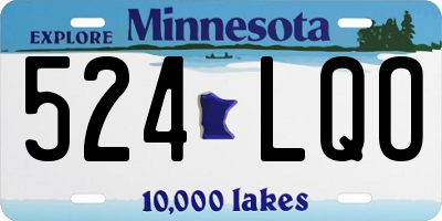 MN license plate 524LQO