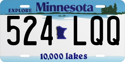 MN license plate 524LQQ