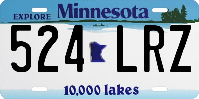 MN license plate 524LRZ