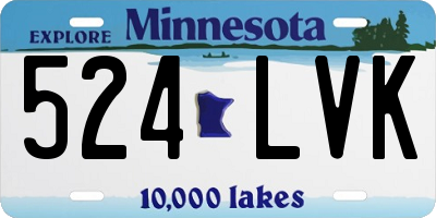 MN license plate 524LVK