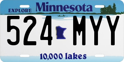 MN license plate 524MYY