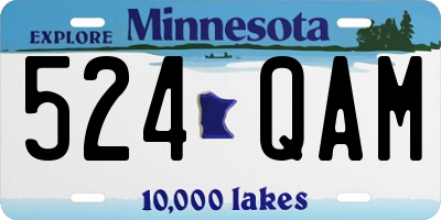 MN license plate 524QAM