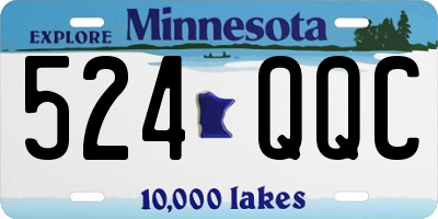 MN license plate 524QQC