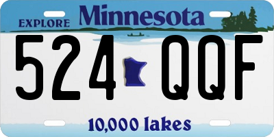 MN license plate 524QQF