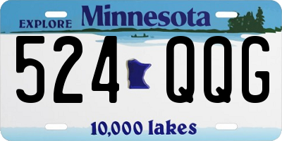 MN license plate 524QQG