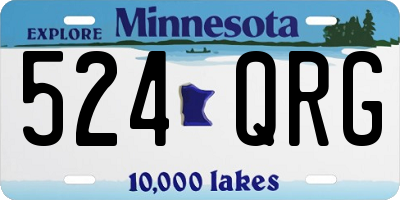 MN license plate 524QRG