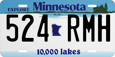 MN license plate 524RMH