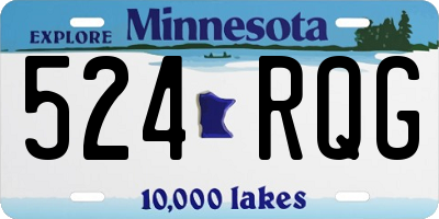 MN license plate 524RQG