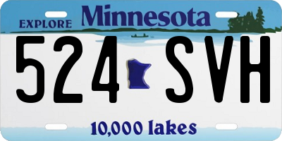 MN license plate 524SVH