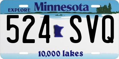 MN license plate 524SVQ