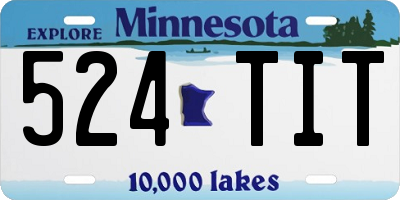 MN license plate 524TIT