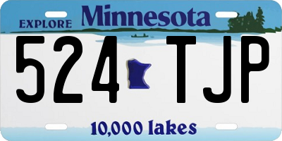 MN license plate 524TJP