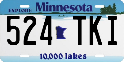 MN license plate 524TKI