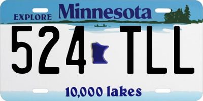 MN license plate 524TLL