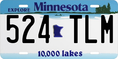 MN license plate 524TLM