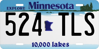 MN license plate 524TLS