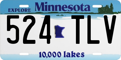 MN license plate 524TLV