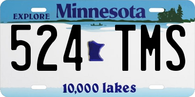 MN license plate 524TMS