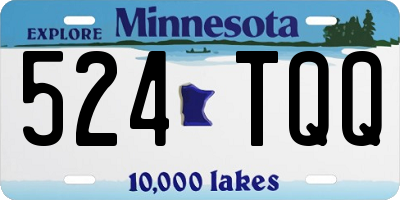 MN license plate 524TQQ
