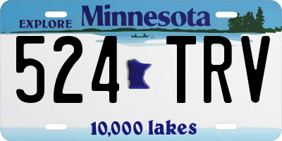 MN license plate 524TRV